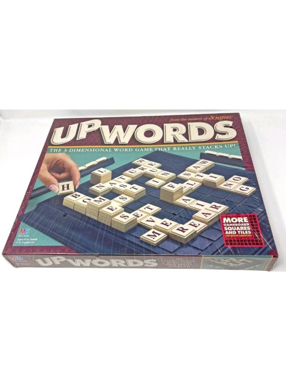 UpWords 3-Dimensional Word Board Game (Milton Bradley 1997) Vintage NEW SEALED
